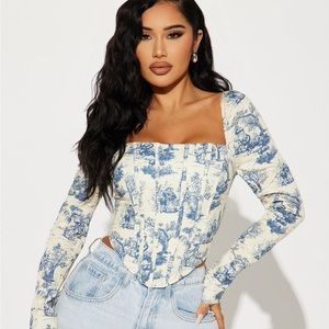 Fashion Nova Simple Life Corset Top